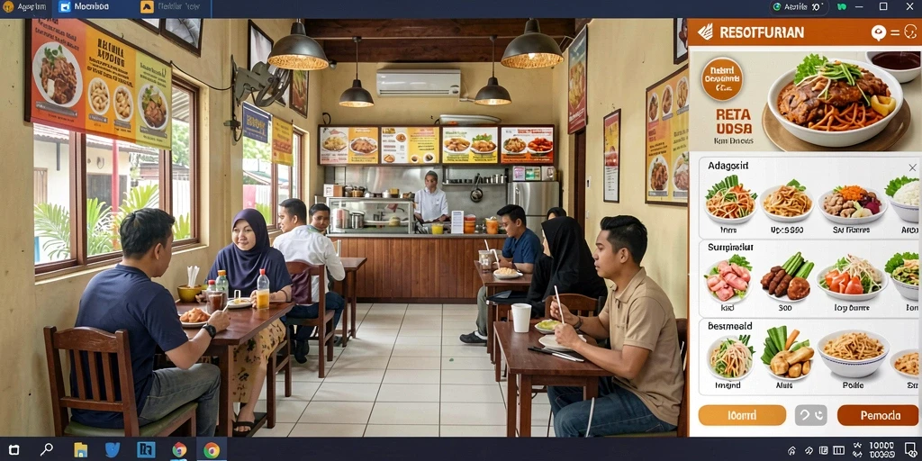 Tampilan awal yang menarik dengan karakter utama.