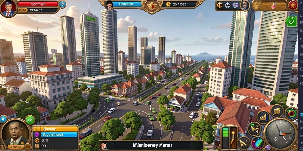 Tampilan awal game dengan grafis yang menarik.