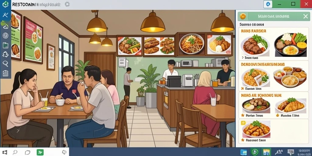 Tampilan antarmuka yang ramah pengguna.