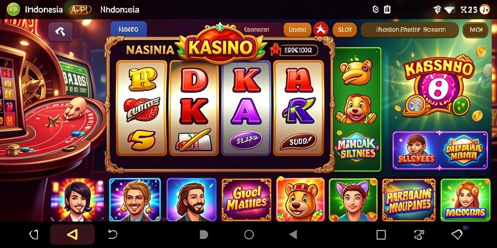 Tampilan awal yang menarik perhatian dan memberi semangat bermain.